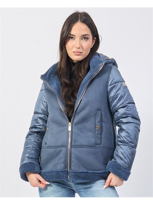 Yes Zee Women's Quilted Jacket with Teddy Inserts YES ZEE | J027-GN000704